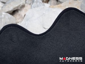 FIAT 124 Floor Mats - Black Carpet w/ Red Scorpion